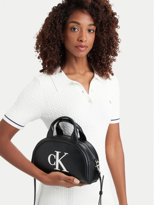 Zdjęcie produktu Torebka Calvin Klein Bold Ck Dome Crossbody LV04F3895G Czarny