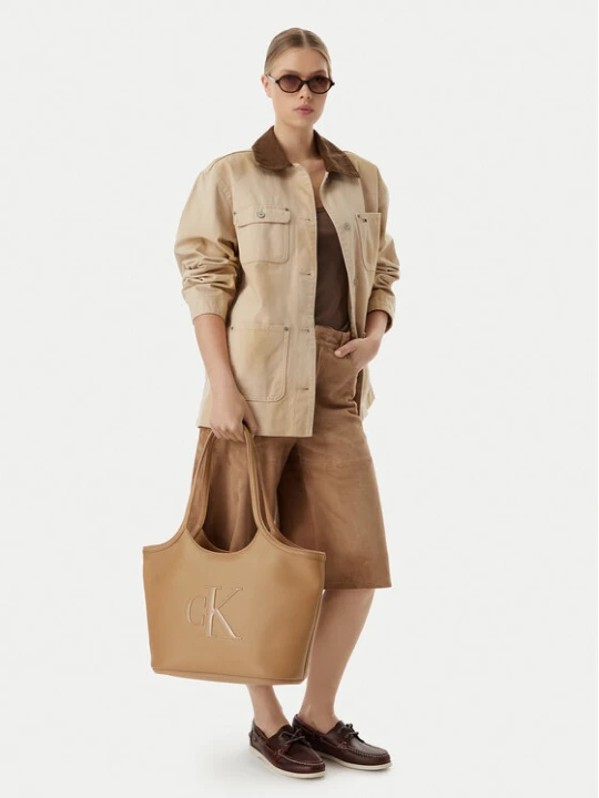 Zdjęcie produktu Torebka Calvin Klein Bold Ck LV04F3562G Beżowy
