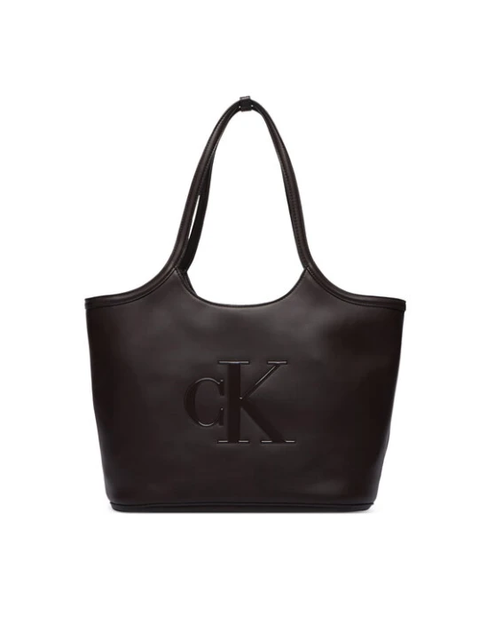 Zdjęcie produktu Torebka Calvin Klein Bold Ck Shopper LV04F3562G Bordowy