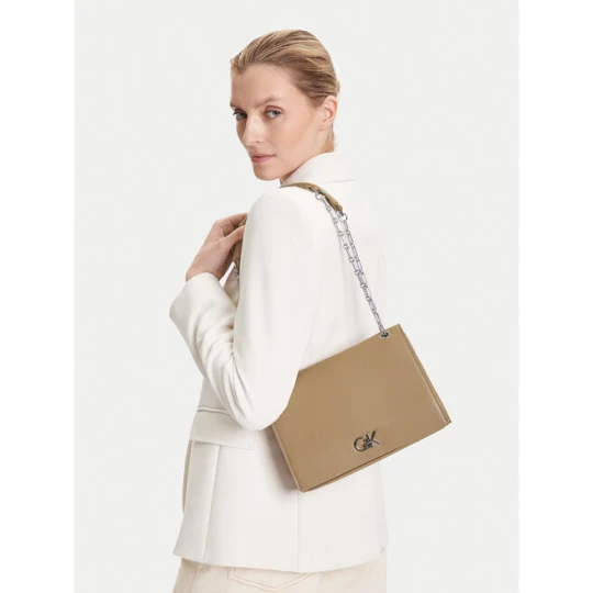 Zdjęcie produktu Torebka Calvin Klein Ck Medium Conv Chain Bag K60K612810 Beżowy