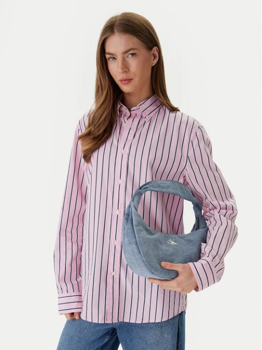 Zdjęcie produktu Torebka Calvin Klein Denim Soft Crescent Sm LV04F3207G Niebieski