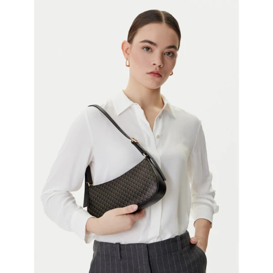 Zdjęcie produktu Torebka Calvin Klein Emblem Aop Small Shoulder Bag LV04F3324G Czarny