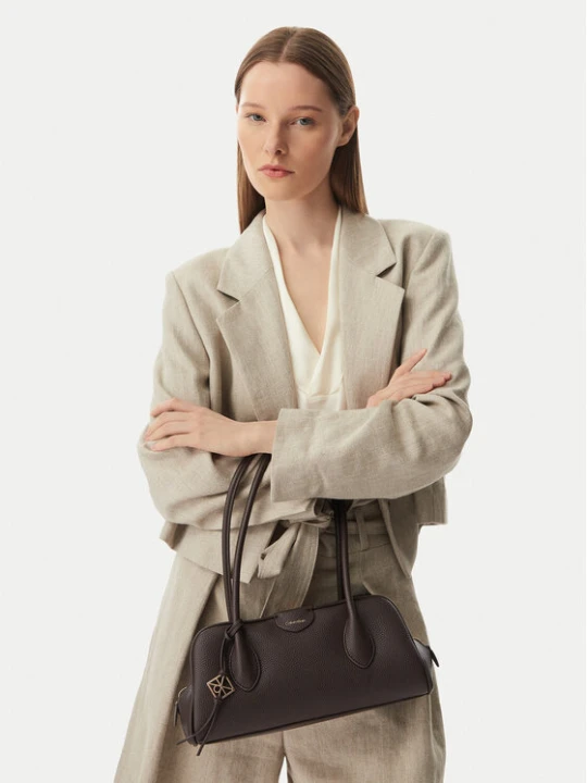 Zdjęcie produktu Torebka Calvin Klein Emblem Trio Pebble LV04F3743G Brązowy
