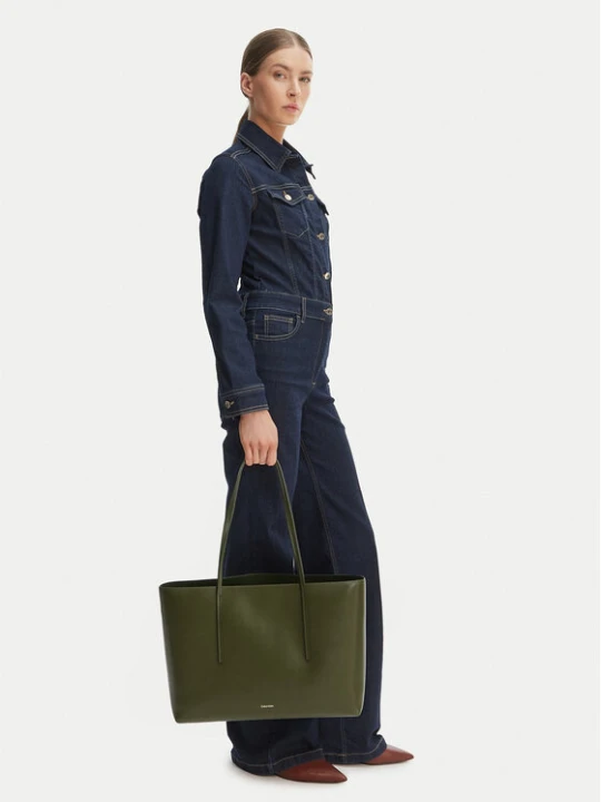 Zdjęcie produktu Torebka Calvin Klein Foil Logo Tote W / Pouch LV04F3274G Zielony