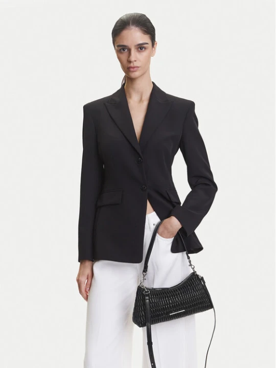 Zdjęcie produktu Torebka Calvin Klein Jeans Ruched Layla Shoulder Bag LV04K3088G Czarny