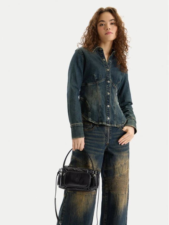 Zdjęcie produktu Torebka Calvin Klein Pocket Shiny Nylon Small Bag LV04F3405G Czarny