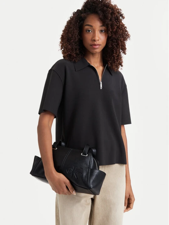 Zdjęcie produktu Torebka Calvin Klein Pockets Monologo Shoulder Bag LV04F3688G Czarny