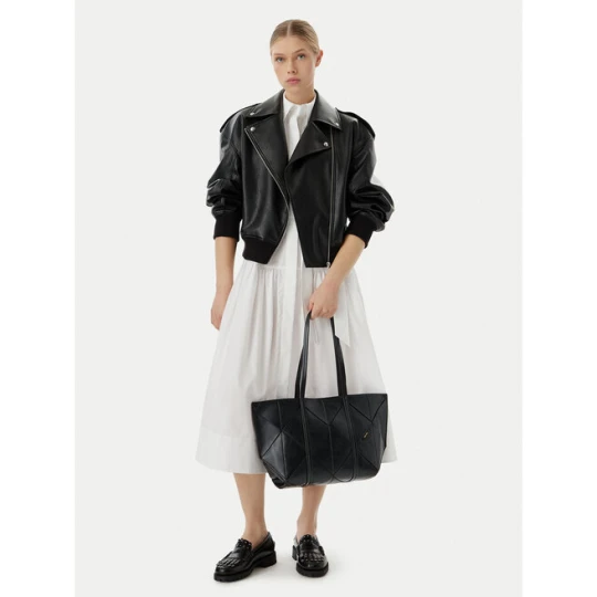 Zdjęcie produktu Torebka Calvin Klein Woven Medium Carryall LV04F3548G Czarny