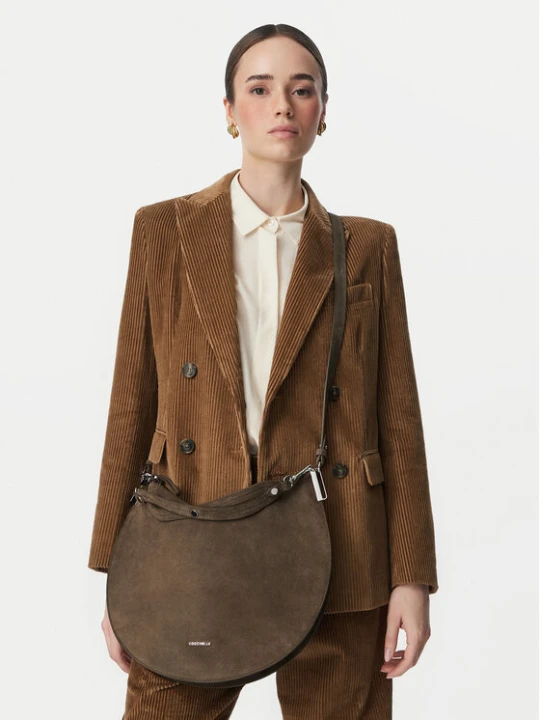 Zdjęcie produktu Torebka Coccinelle QKG Coccinellesunup Suede E1 QKG 13 01 01 Khaki