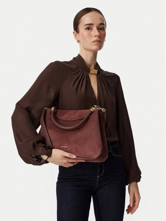 Zdjęcie produktu Torebka Coccinelle VCL Coccinelletiggy Suede Bim E1 VCL 18 01 01 Bordowy