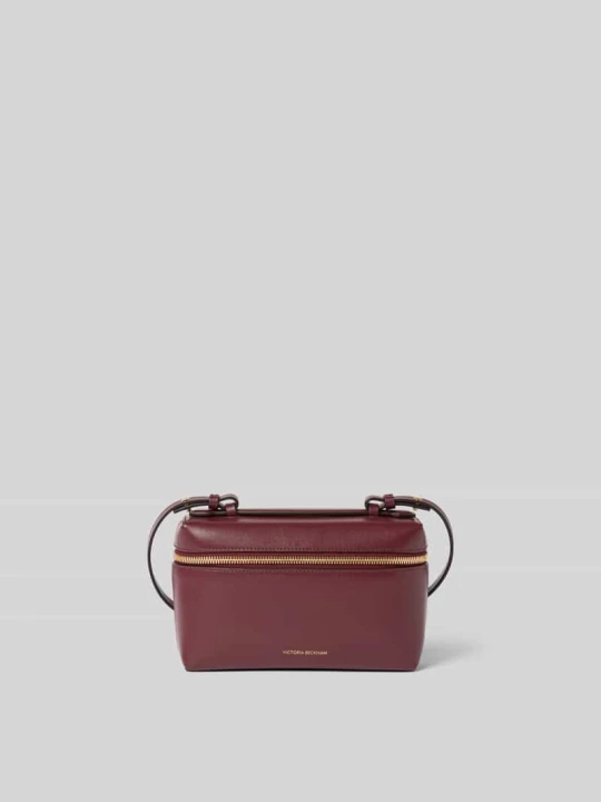 Zdjęcie produktu Torebka crossbody z prawdziwej skóry Victoria Beckham Bordowy