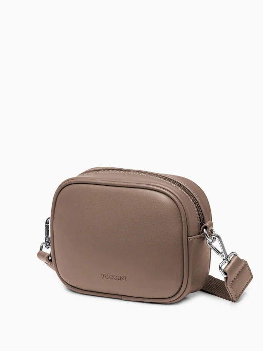 Zdjęcie produktu Torebka damska crossbody mała brązowa Puccini