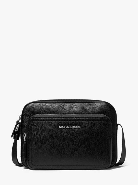 Zdjęcie produktu Torebka do przewieszenia przez ramię Cooper ze skóry groszkowej w stylu utility Michael Kors CZARNY (Czarny)