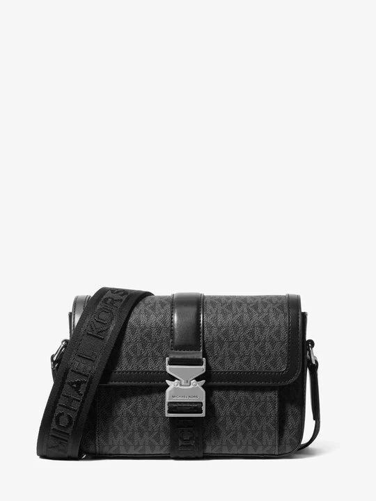 Zdjęcie produktu Torebka do przewieszenia przez ramię Hudson z charakterystycznym logo Michael Kors CZARNY (Czarny)