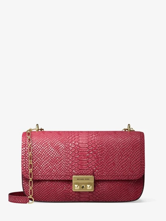 Zdjęcie produktu Torebka do przewieszenia przez ramię Tribeca ze skóry z fakturą łuski węża Michael Kors