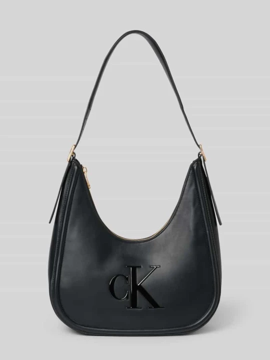 Zdjęcie produktu Torebka do ręki z Detal z logo Calvin Klein Czarny
