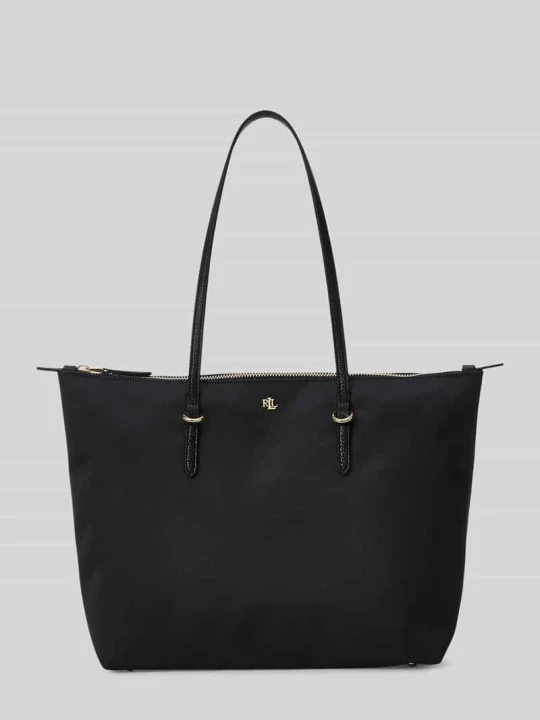 Zdjęcie produktu Torebka do ręki z detal z logo Lauren Ralph Lauren Czarny