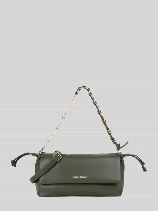 Zdjęcie produktu Torebka do ręki z paskiem z łańcuszka model 'ROBBY' VALENTINO BAGS Ciemnozielony