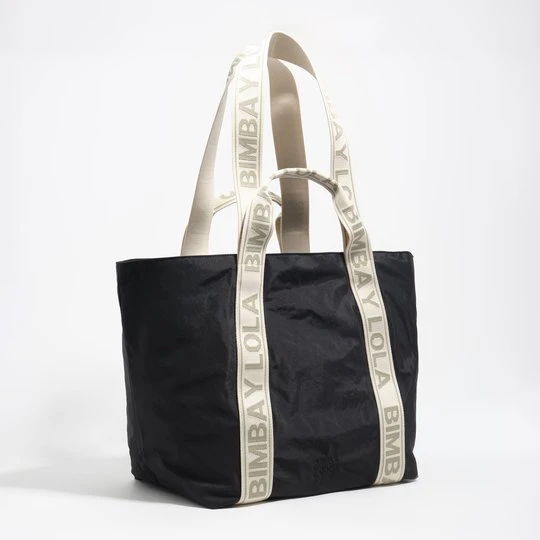 Zdjęcie produktu Torebka duża nylon grafitowa BIMBA Y LOLA GRAPHITE