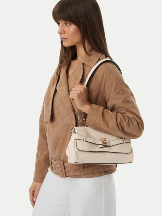 Zdjęcie produktu Torebka Guess Ella Logo HWPD97 46210 Beżowy jasny