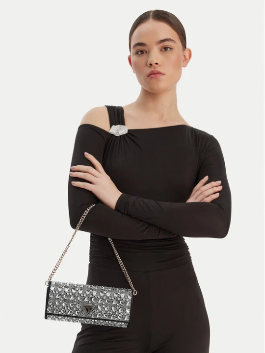 Zdjęcie produktu Torebka Guess Elsie Mini HWSC96 50710 Srebrny