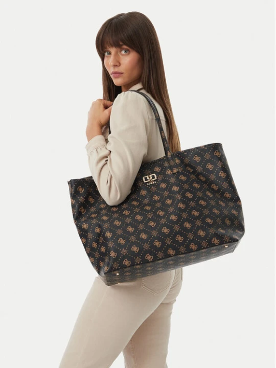 Zdjęcie produktu Torebka Guess Emelie Logo HWGP99 28240 Brązowy