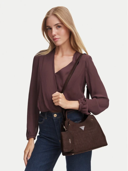Zdjęcie produktu Torebka Guess Lorella HWCG23 06220 Brązowy ciemny