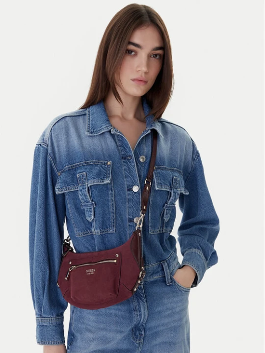 Zdjęcie produktu Torebka Guess Marsha Mini HWSG95 01720 Bordowy