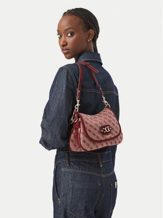 Zdjęcie produktu Torebka Guess Samantha HWJG23 13190 Bordowy