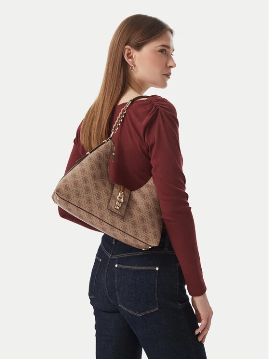 Zdjęcie produktu Torebka Guess Yvonne HWSG23 78010 Brązowy jasny