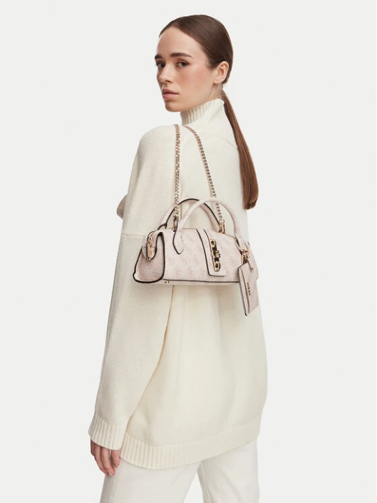 Zdjęcie produktu Torebka Guess Yvonne Logo Mini HWSG23 78760 Beżowy jasny