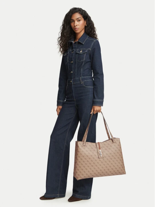 Zdjęcie produktu Torebka Guess Yvonne Logo Travel TWLB23 78024 Brązowy