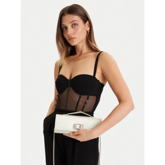 Zdjęcie produktu Torebka Guess Zalina Mini HWSG93 50720 Écru Kremowy
