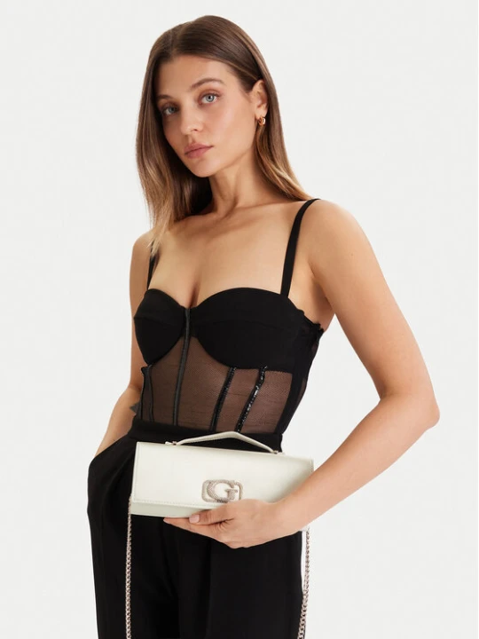 Zdjęcie produktu Torebka Guess Zalina Mini HWSG93 50720 Écru Kremowy