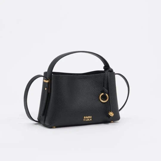 Zdjęcie produktu Torebka hobo Chihuahua mini skóra czarna BIMBA Y LOLA