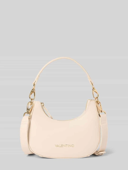 Zdjęcie produktu Torebka hobo z detal z logo model 'ZERO' VALENTINO BAGS Écru
