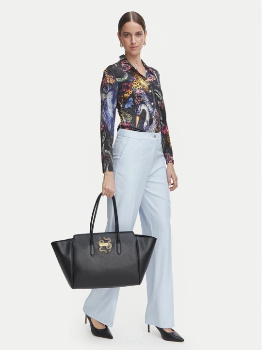 Zdjęcie produktu Torebka Just Cavalli Iconic Snakes 81RA4BA2 ZSA89 Czarny