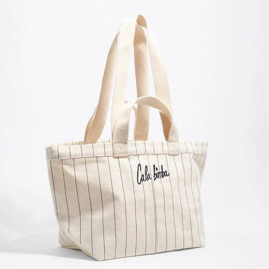 Zdjęcie produktu Torebka koszyk duża bawełna złamana biel BIMBA Y LOLA OFF WHITE