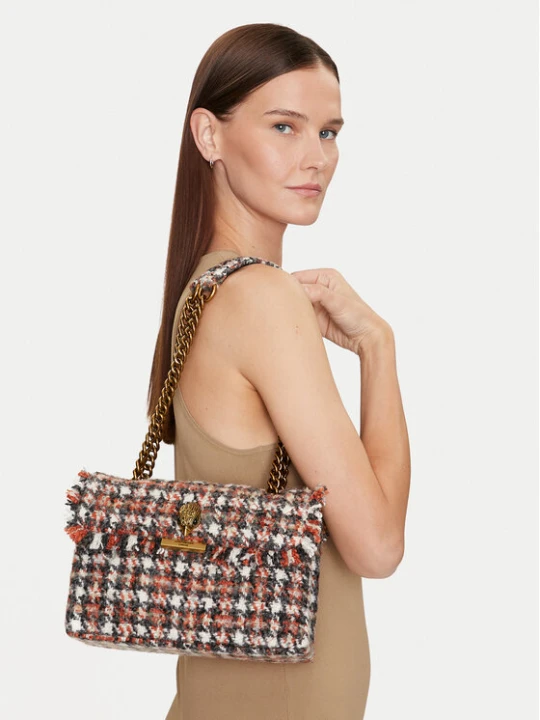 Zdjęcie produktu Torebka Kurt Geiger 690-Tweed Kensington Bag 3614536609 Brązowy