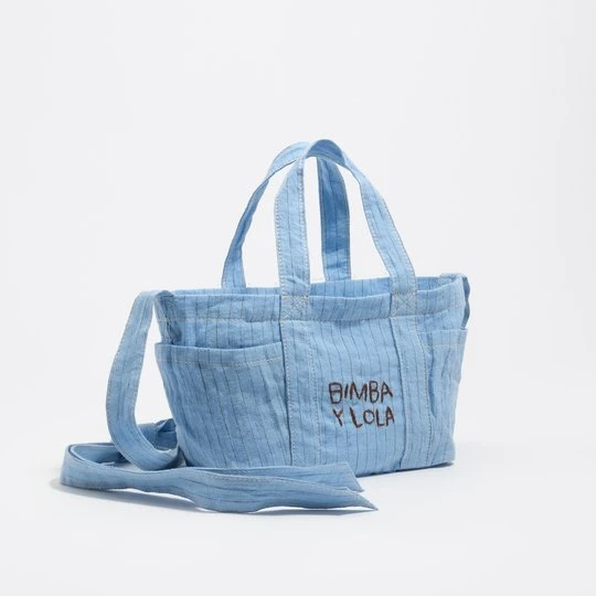 Zdjęcie produktu Torebka mini len jasnoniebieska BIMBA Y LOLA LIGHT BLUE