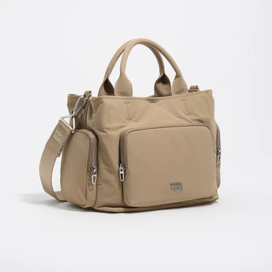 Zdjęcie produktu Torebka listonoszka Pocket duża nylon jasny khaki BIMBA Y LOLA LIGHT KHAKI
