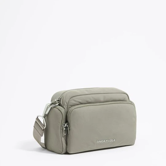 Zdjęcie produktu Torebka listonoszka Pocket średnia nylon ciemnoszara BIMBA Y LOLA