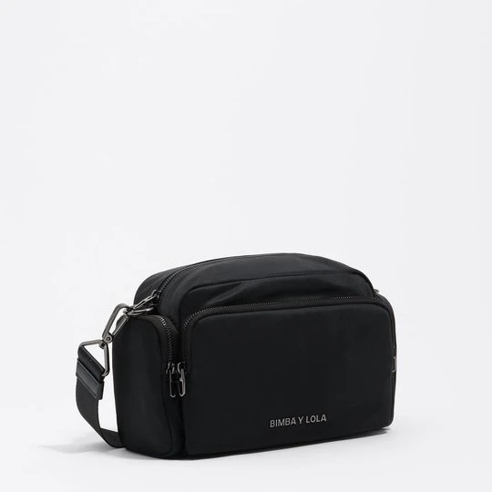 Zdjęcie produktu Torebka listonoszka Pocket średnia nylon czarna BIMBA Y LOLA