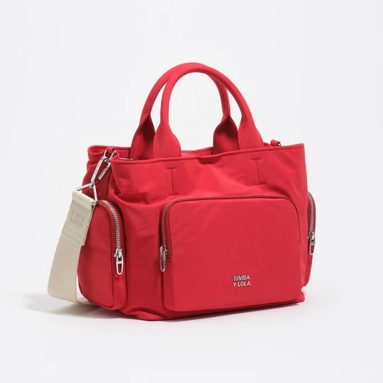 Zdjęcie produktu Torebka listonoszka Pocket średnia nylon czerwona BIMBA Y LOLA