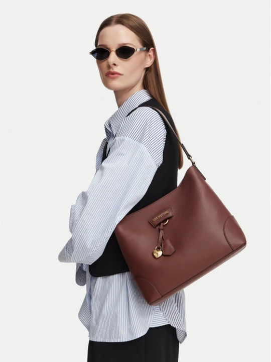 Zdjęcie produktu Torebka LOVE MOSCHINO Charmy JC4155PP1PL1320A Brązowy