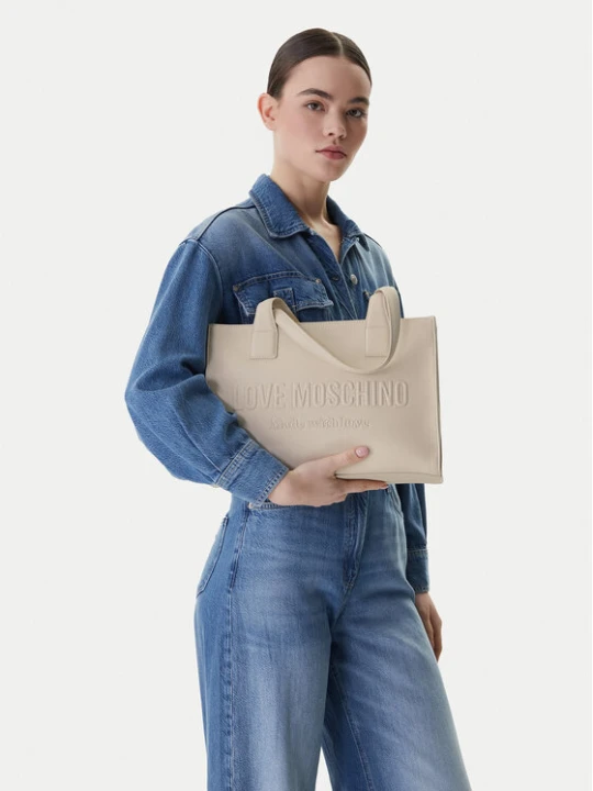 Zdjęcie produktu Torebka LOVE MOSCHINO JC4045PP1OLE0110 Écru Kremowy
