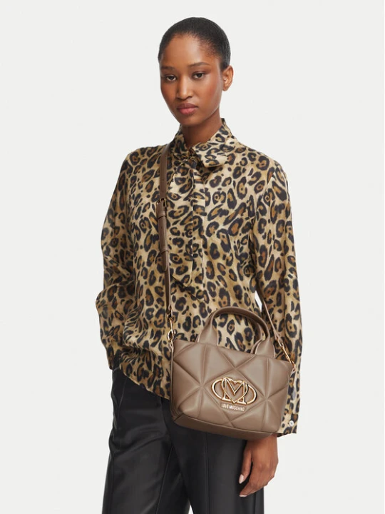 Zdjęcie produktu Torebka LOVE MOSCHINO JC4255PP0PLC0105 Beżowy ciemny