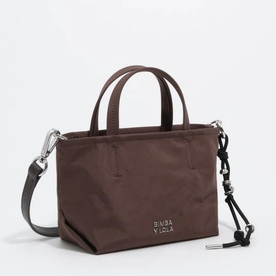 Zdjęcie produktu Torebka mała nylon mokka BIMBA Y LOLA MOKA