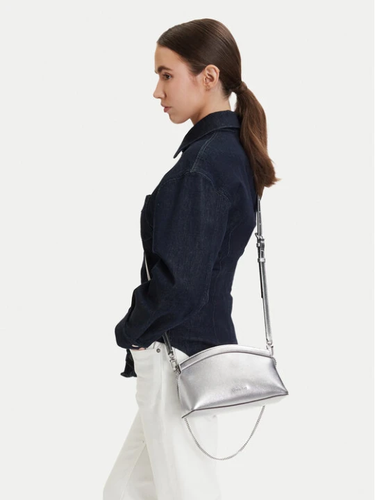Zdjęcie produktu Torebka MICHAEL Michael Kors 30S6S13C5M Srebrny