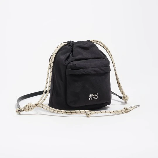 Zdjęcie produktu Torebka mini nylon grafitowa BIMBA Y LOLA GRAPHITE